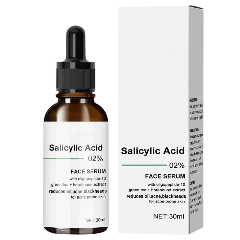 Salicylic Acid Pore Shrink Face Serum Repairs Large Pores Salicylic Acid Essence Anti-Wrinkle Facial Serum Oil Control Face Care